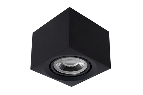Lucide FEDLER - Foco de techo - LED Dim to warm - GU10 (ES111) - 1x12W 2200K/3000K - Negro - apagado